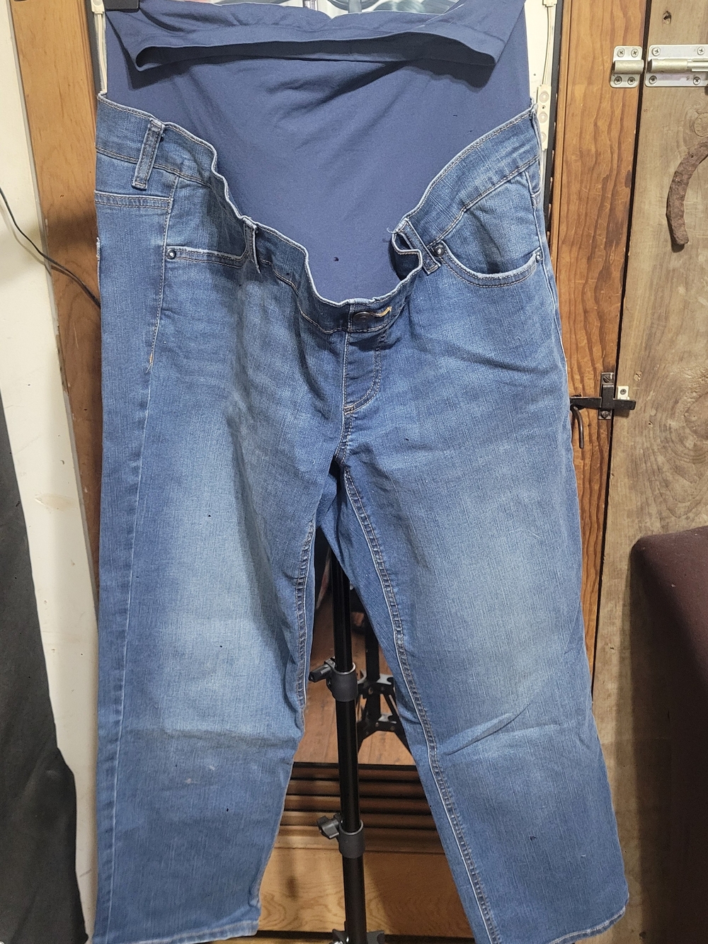 Time and Tru Maternity Straight Leg Blue Denim Jeans